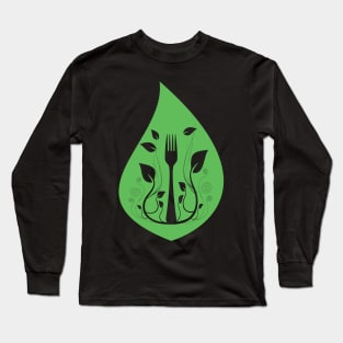 Go Vegan Organic Food Long Sleeve T-Shirt